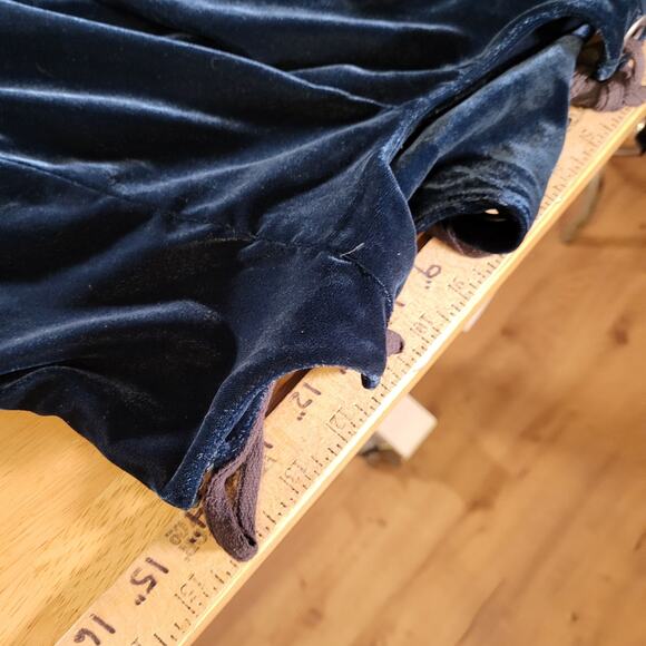 Free People Emerald Green Velvet Tank Mini Dress XS Adjustable - Picture 7 of 10